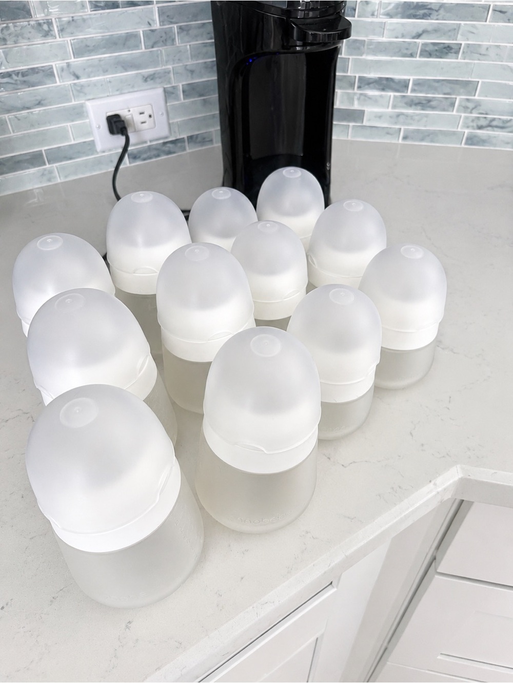 Nanobebe Bottle set - 12 bottles plus extra nipples